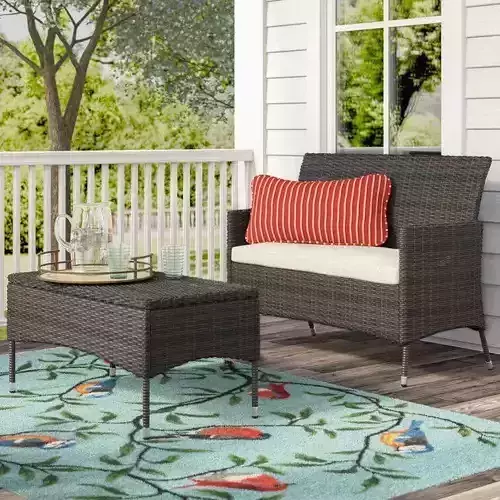 Bertice Pinic Beach Outside Patio Table Chair 