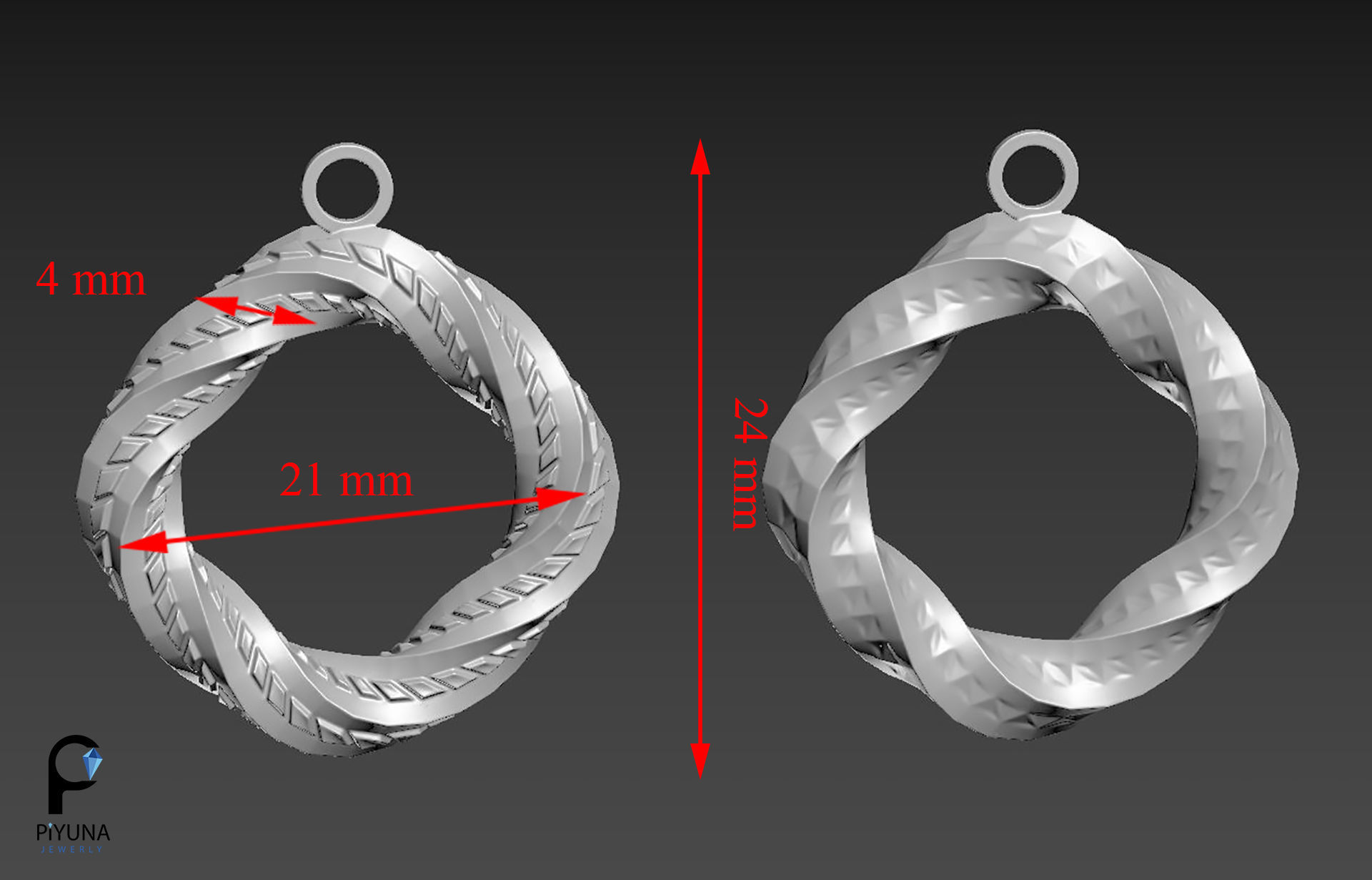 Pendant 050 3D print model_5