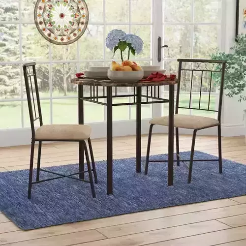 Berty Diner Table Chair Set 3D model