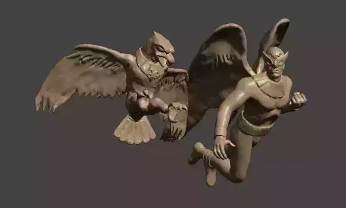Birdman and Avenger toy soldiers 3D print model
