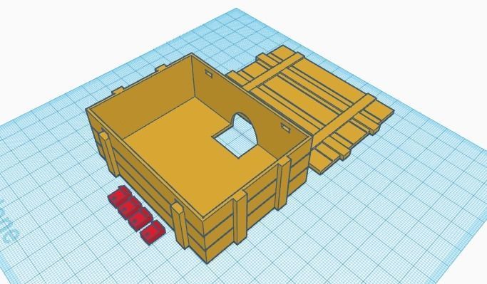 RC 1 12 Battery Wood Box Design 3D print model_1
