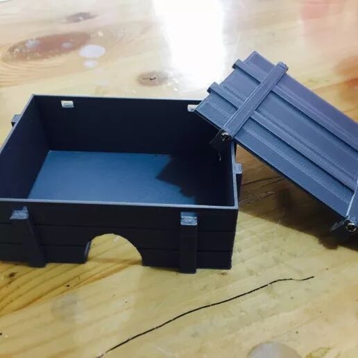 RC 1 12 Battery Wood Box Design 3D print model_3