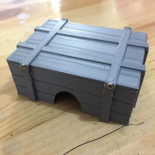 RC 1 12 Battery Wood Box Design 3D print model_2
