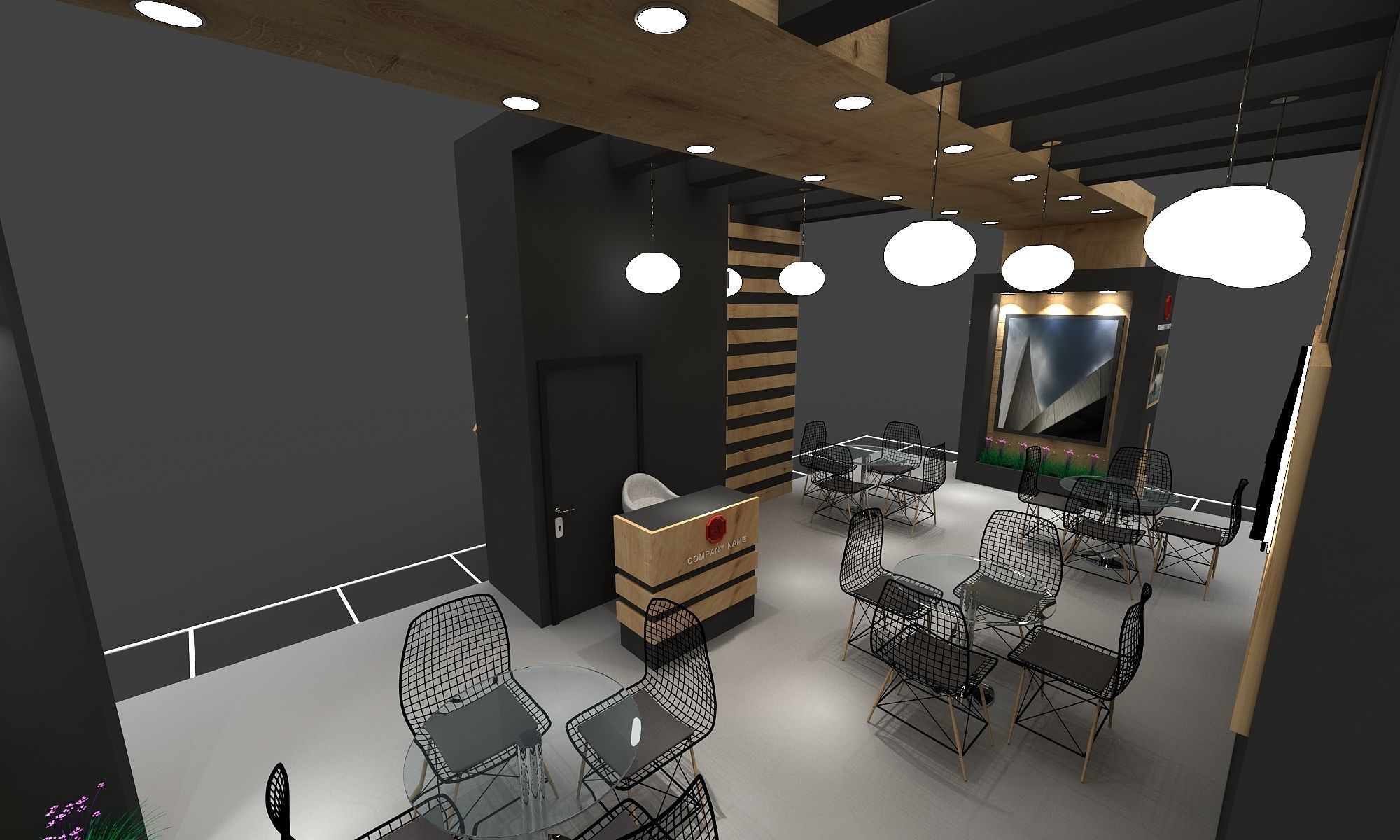 Booth Exhibition Stand Stall 10X5m Height 366 cm 4 Side Open  3D model_2