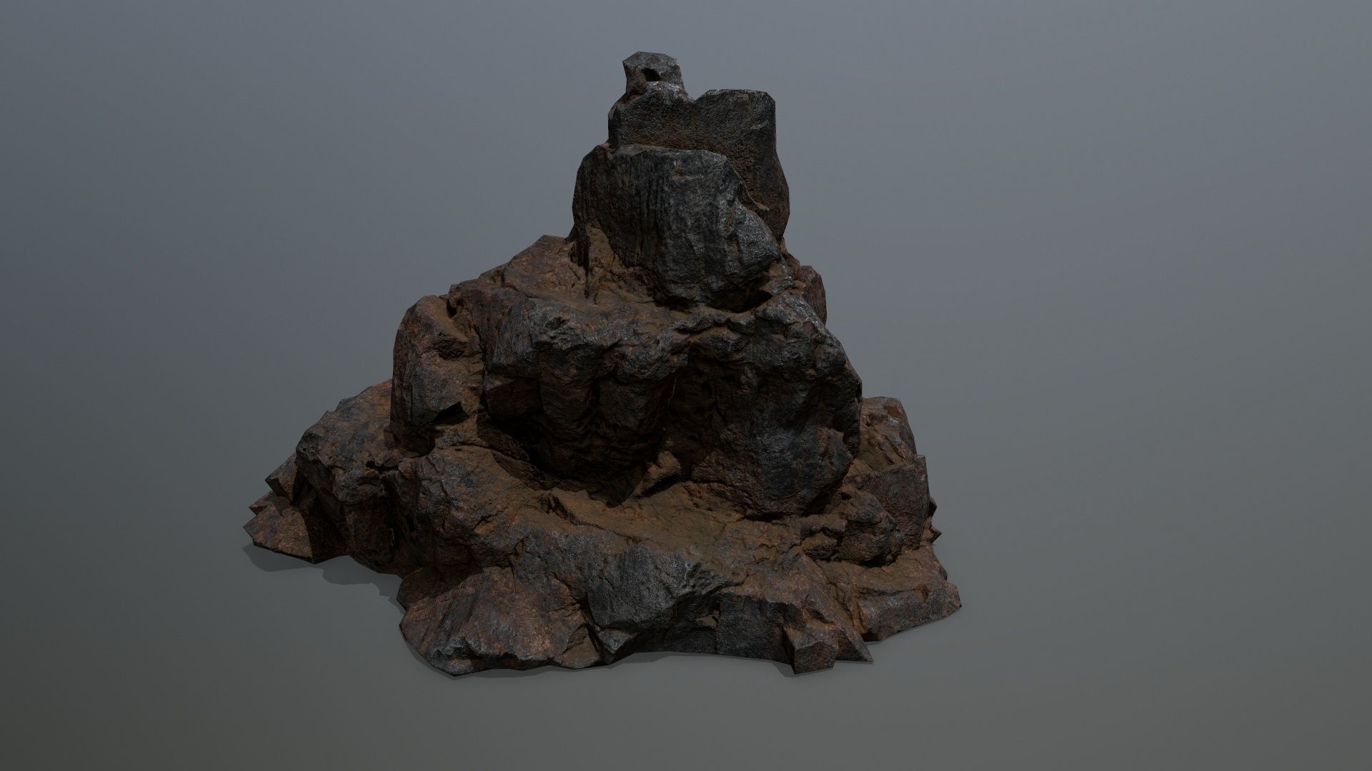 rocks rock Low-poly 3D model_3