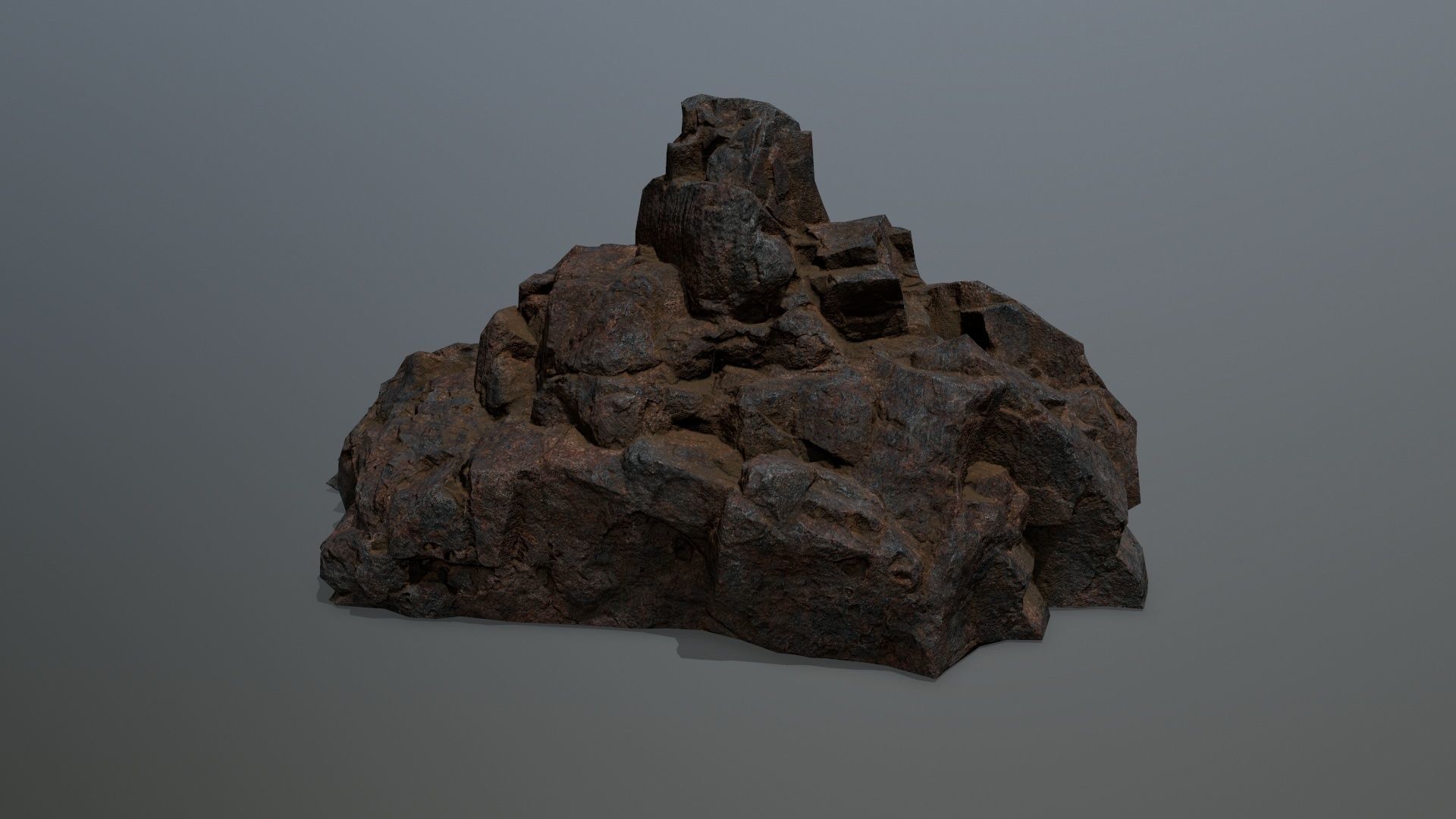 rocks rock Low-poly 3D model_7