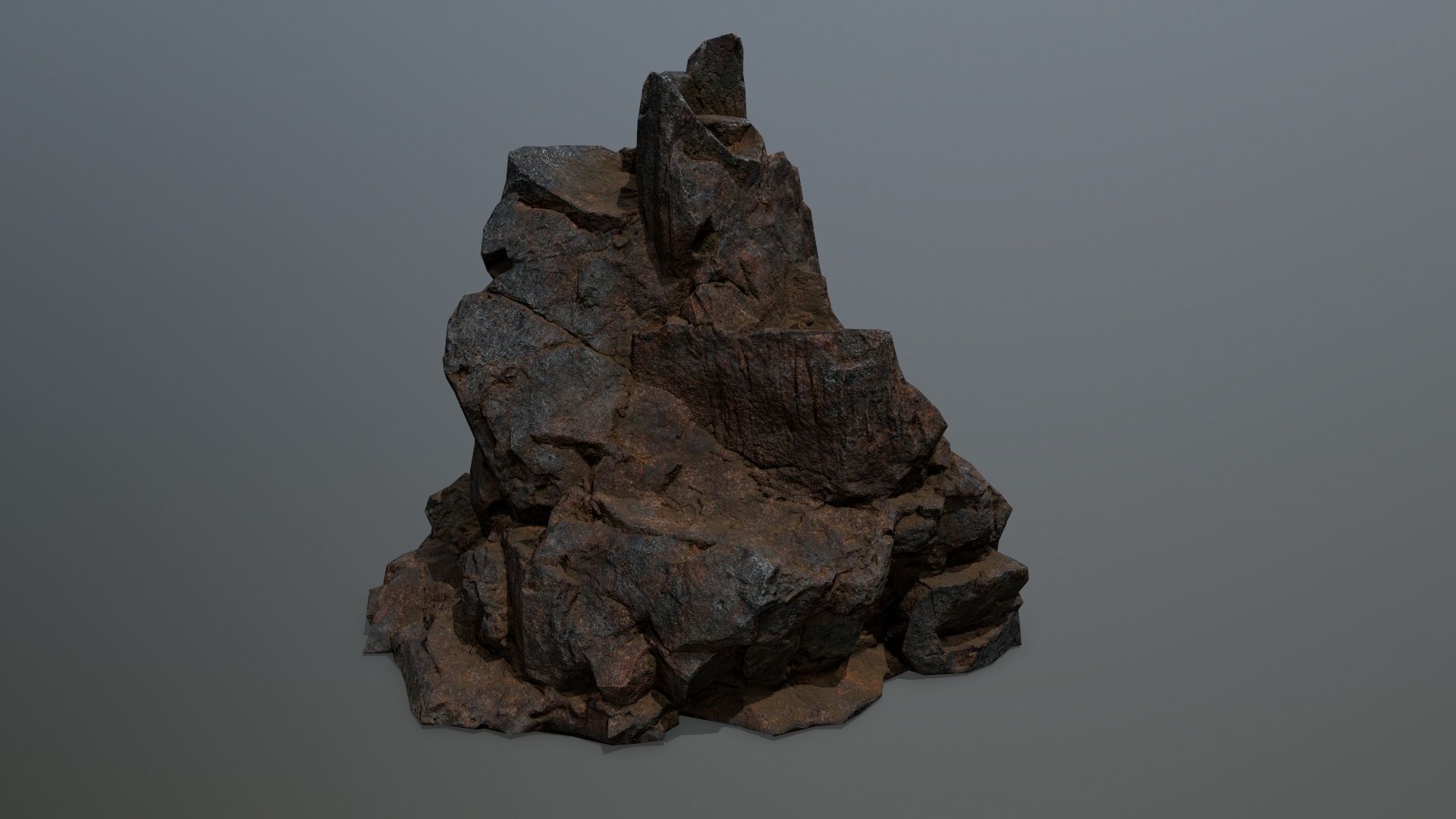 rocks rock Low-poly 3D model_4