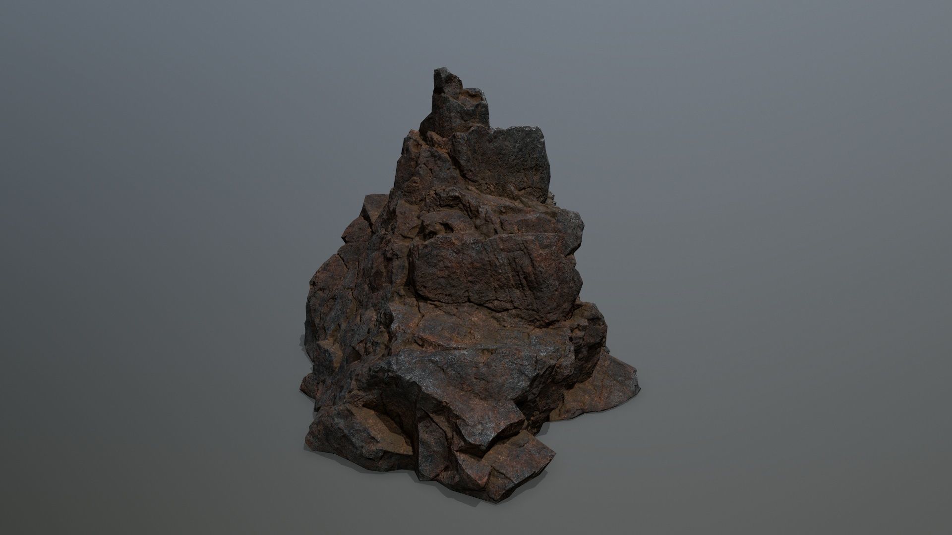 rocks rock Low-poly 3D model_2