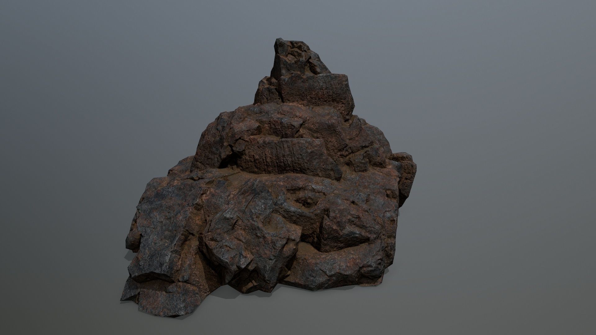 rocks rock Low-poly 3D model_6