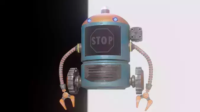 STOP ROBOT 3D model
