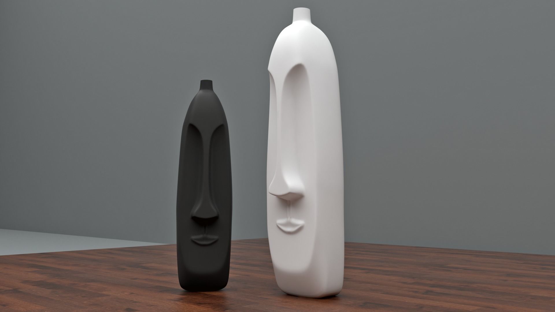 face vase collection 3D model_1