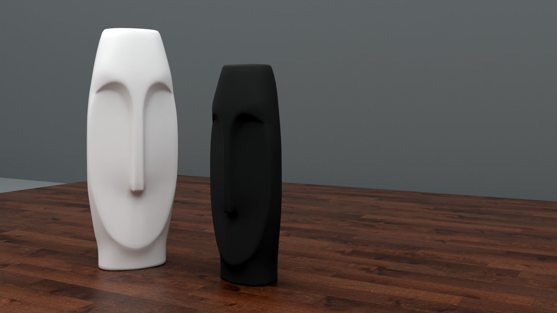 face vase collection 3D model_3