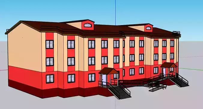 simple house in sketchup