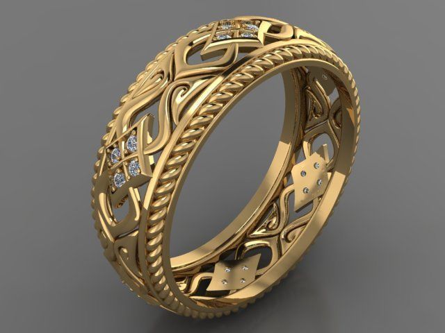 Ring engagement 3D print model_1