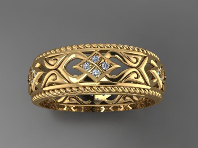 Ring engagement 3D print model_2