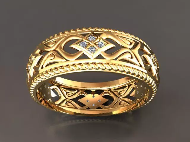 Ring engagement 3D print model_0