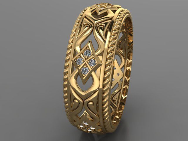 Ring engagement 3D print model_3