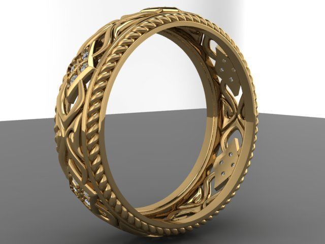 Ring engagement 3D print model_4
