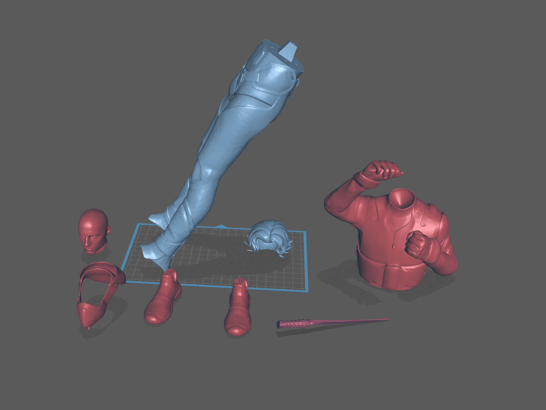 Paul Atreides 3D Model separated and ready for 3d printing  3D print model_7