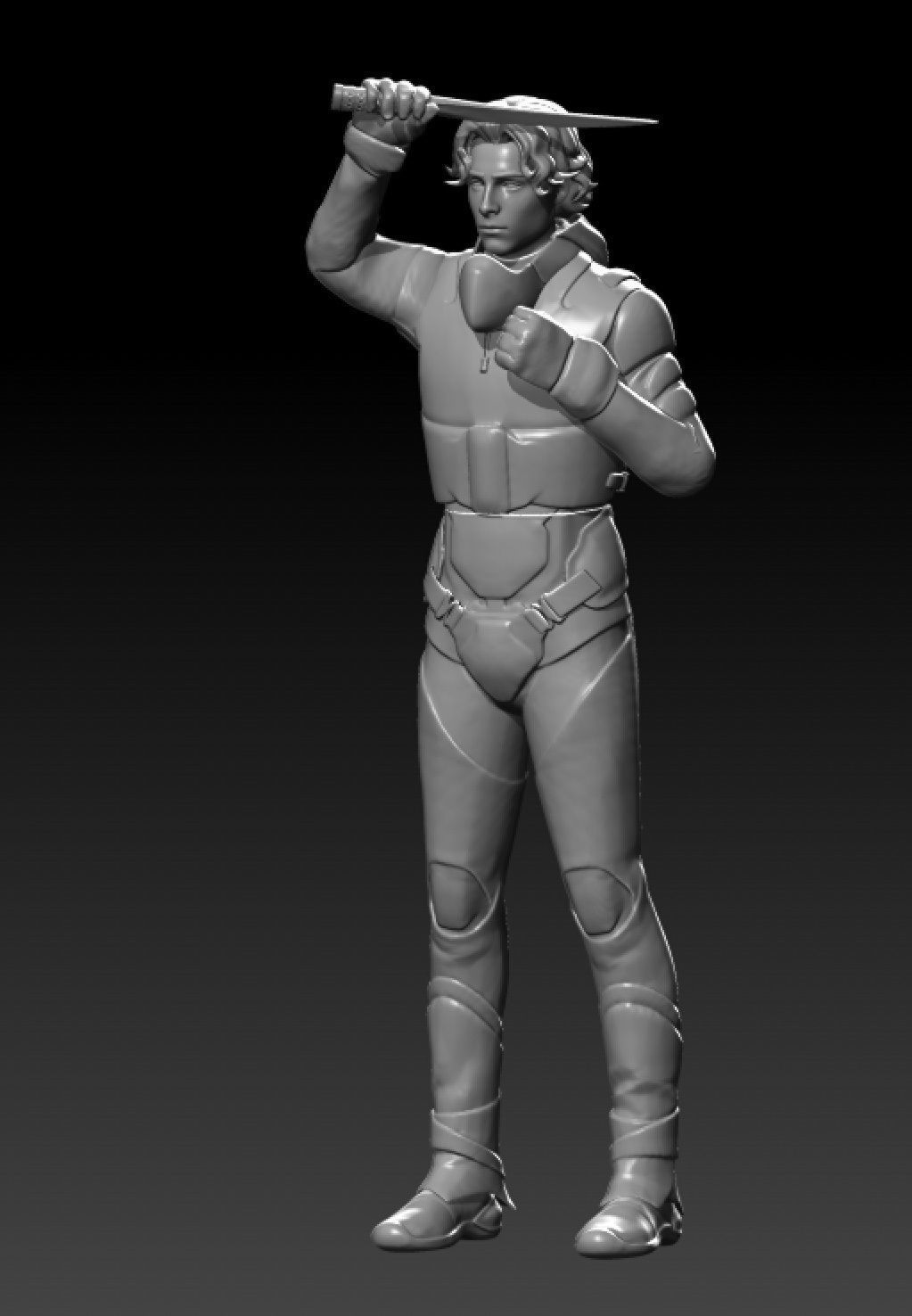 Paul Atreides 3D Model separated and ready for 3d printing  3D print model_3