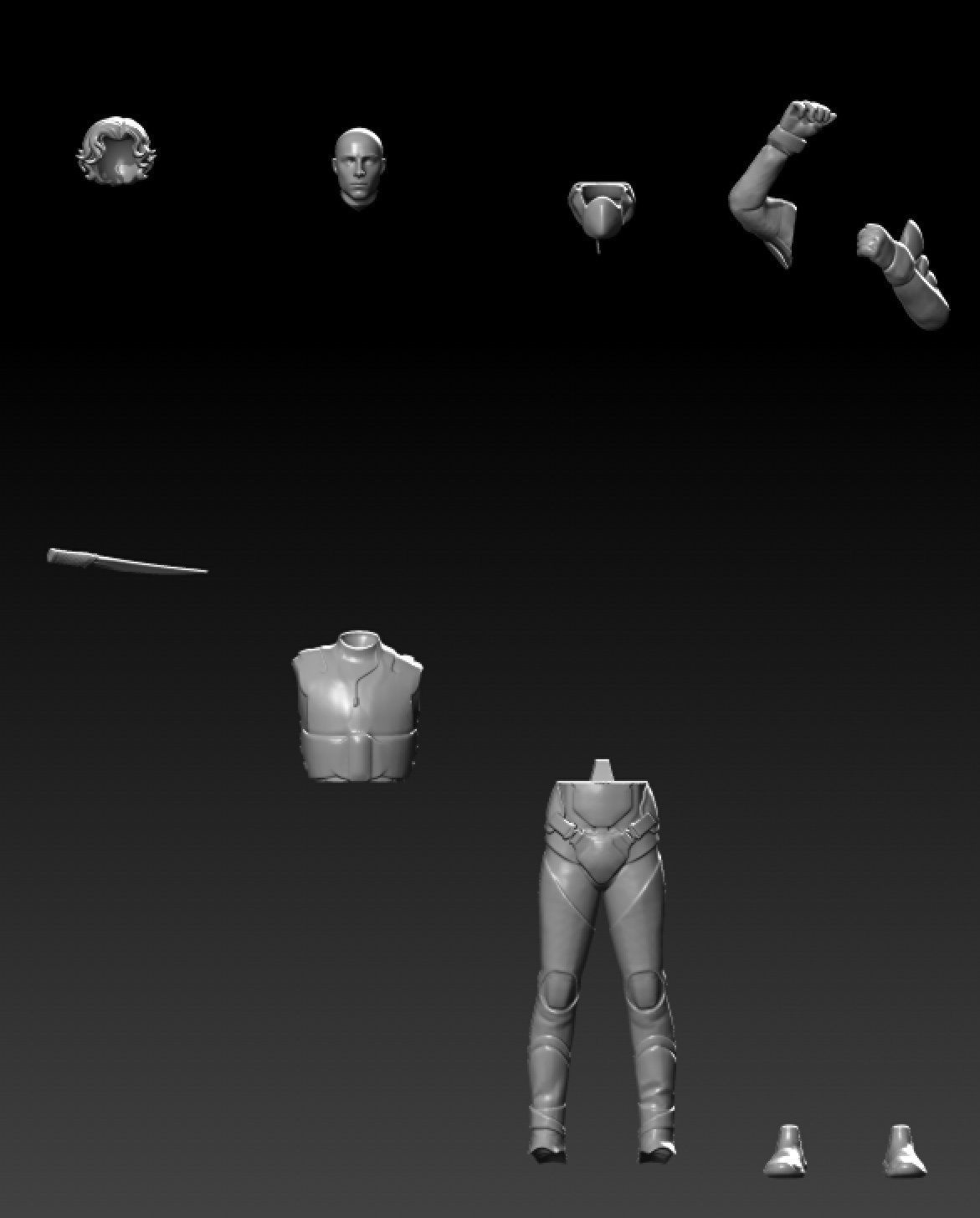 Paul Atreides 3D Model separated and ready for 3d printing  3D print model_6