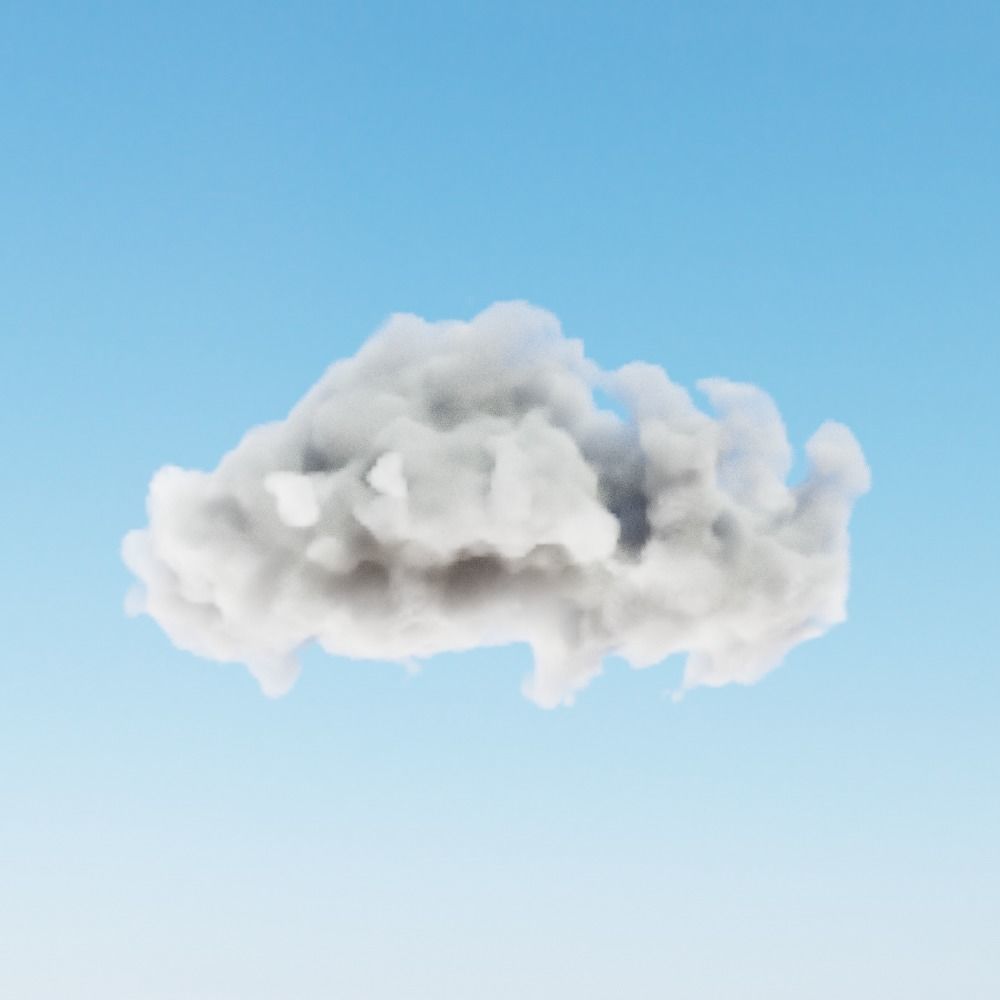Cloud in sky 3D model_2