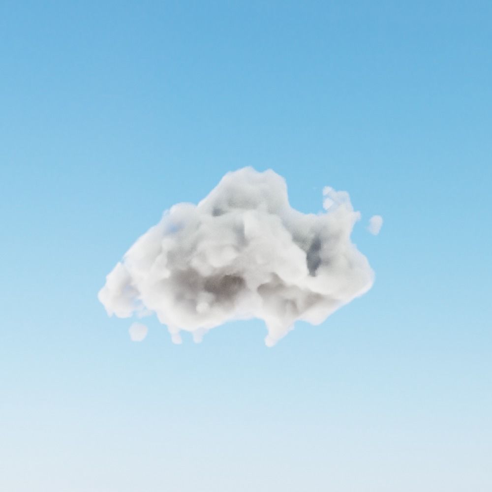 Cloud in sky 3D model_3