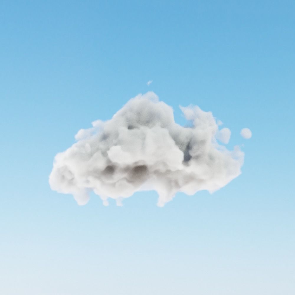 Cloud in sky 3D model_4