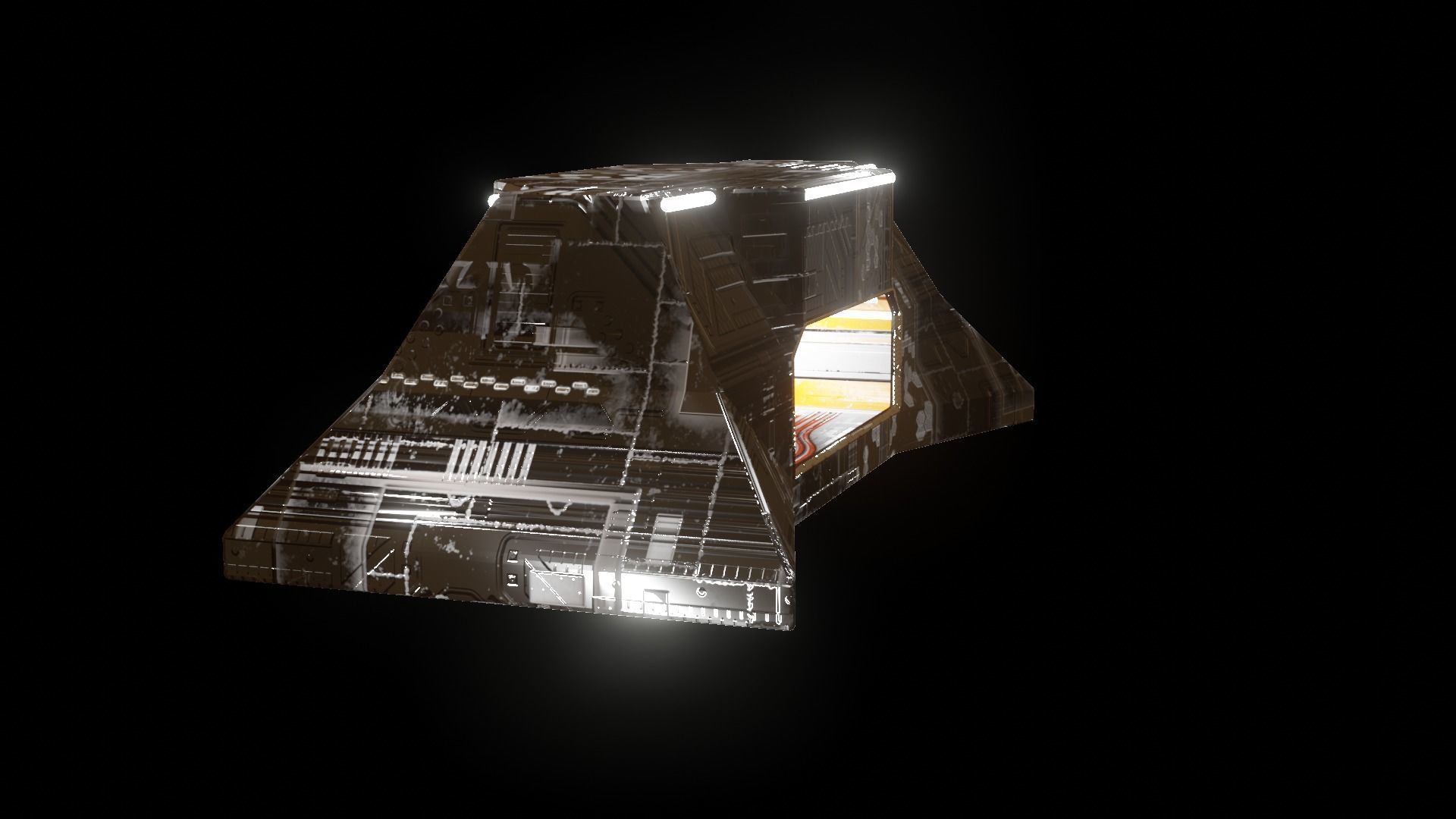 Military building ultra minimal design perfect for mobile games Low-poly 3D model_16