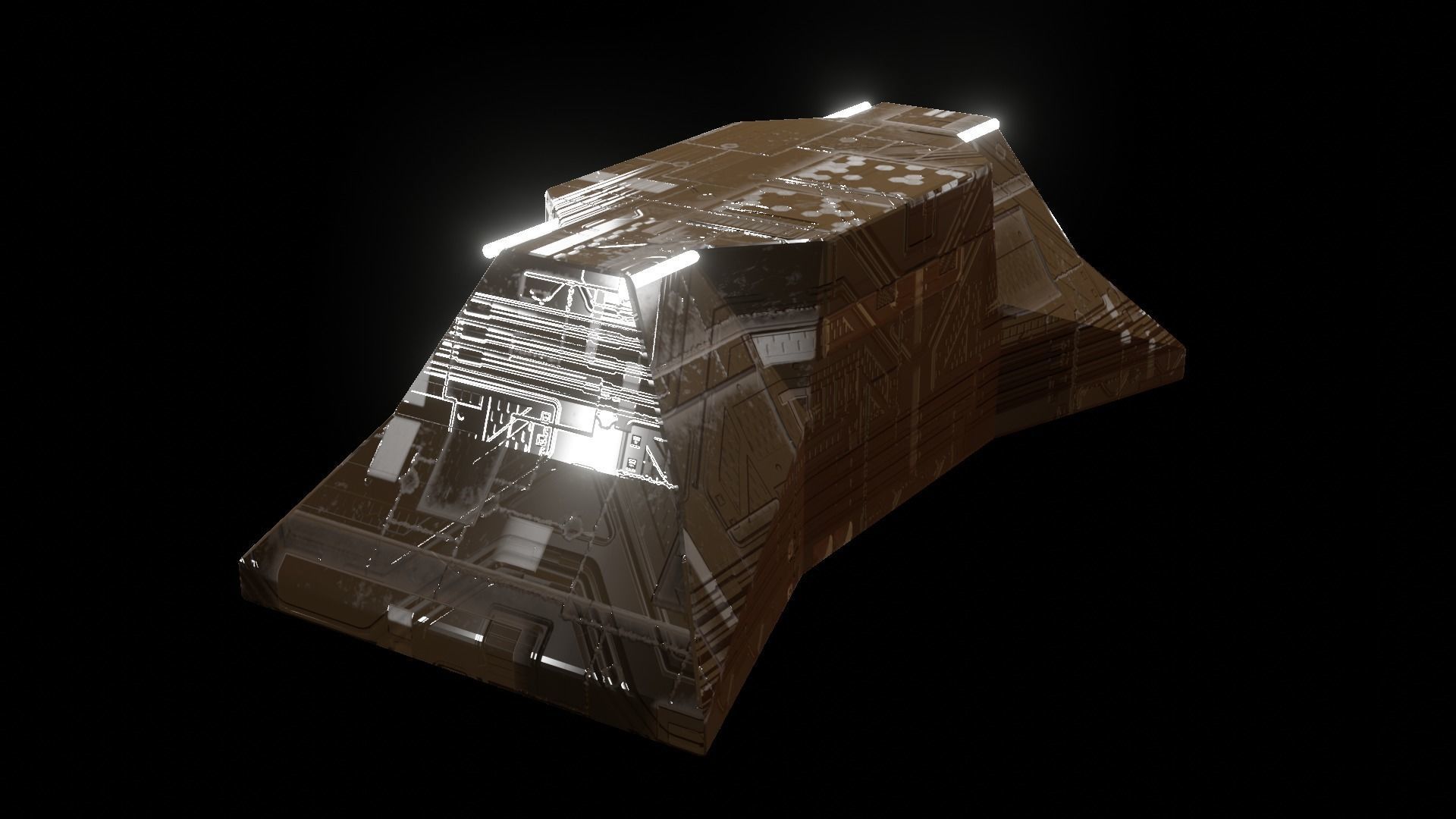 Military building ultra minimal design perfect for mobile games Low-poly 3D model_28