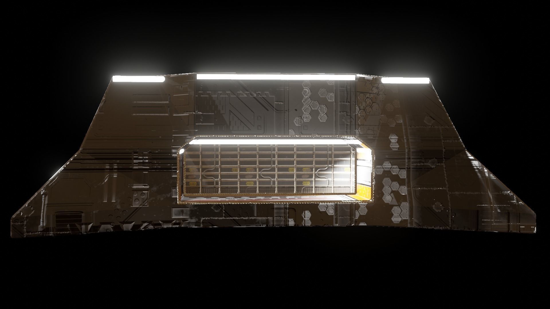 Military building ultra minimal design perfect for mobile games Low-poly 3D model_22