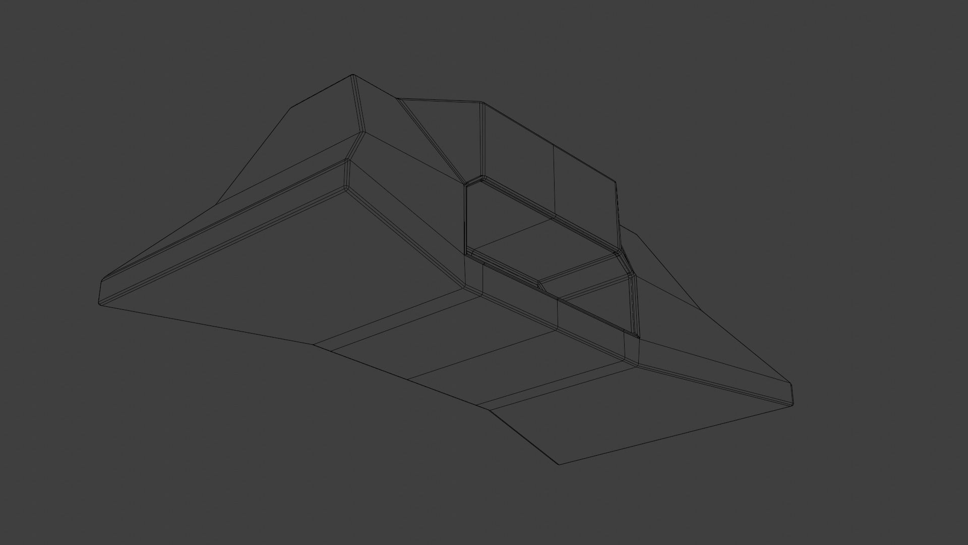 Military building ultra minimal design perfect for mobile games Low-poly 3D model_15