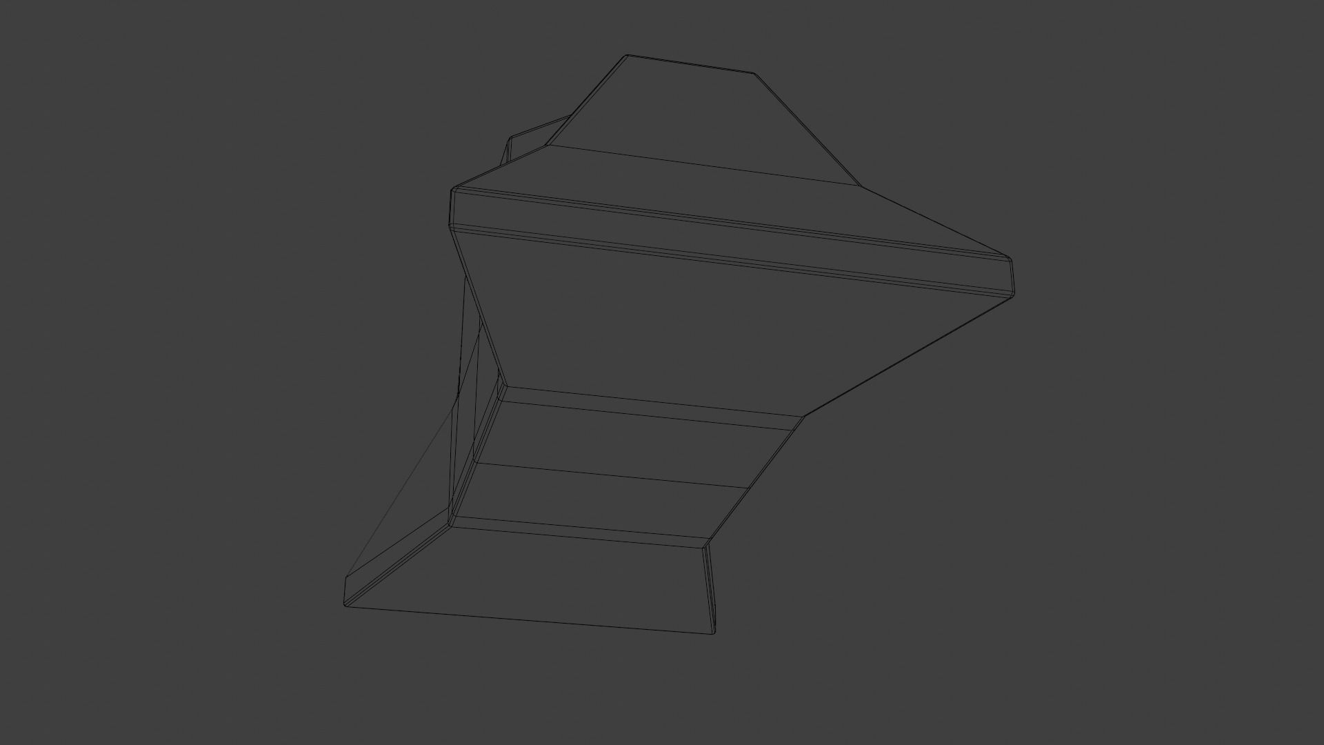 Military building ultra minimal design perfect for mobile games Low-poly 3D model_13