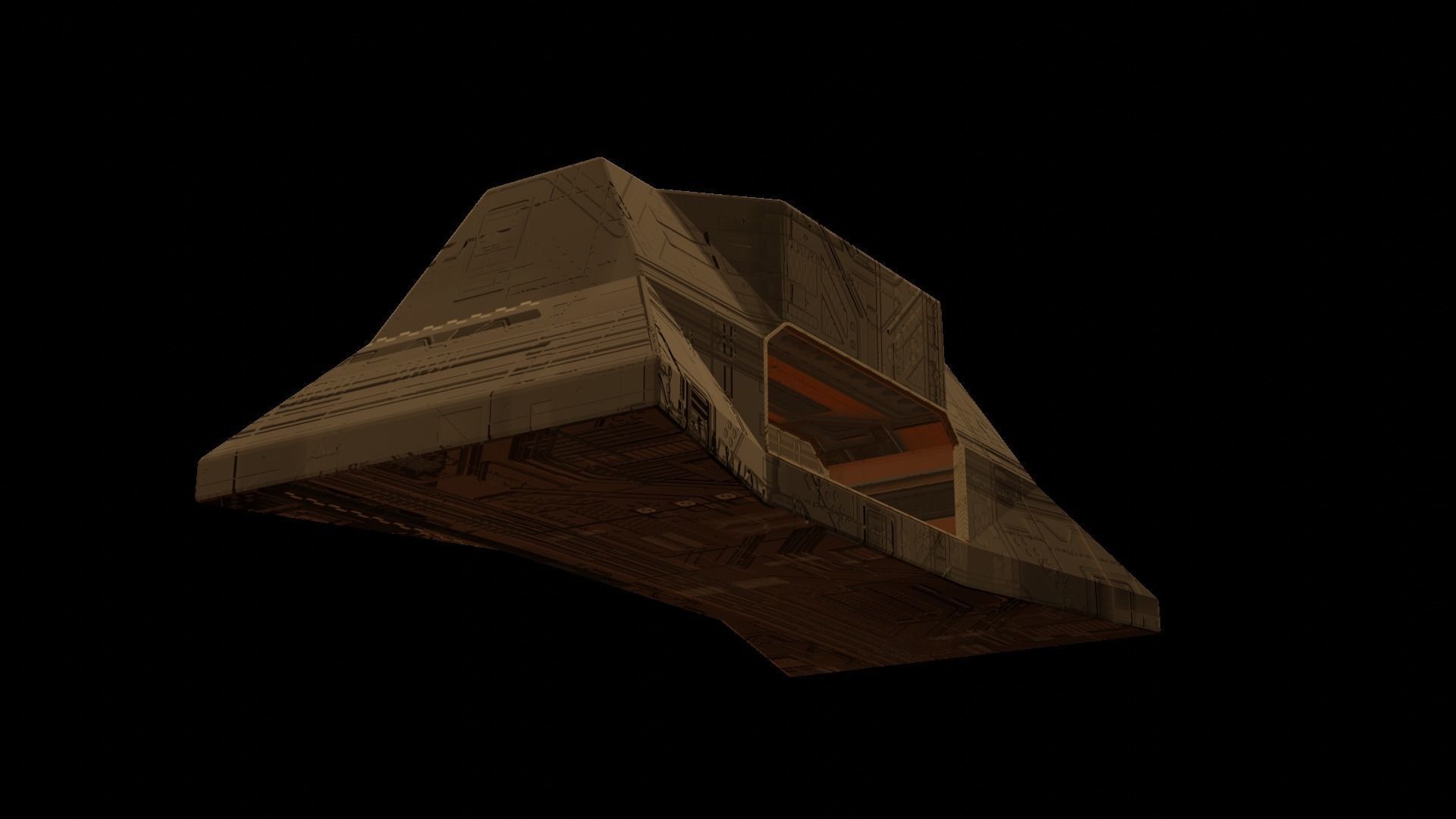 Military building ultra minimal design perfect for mobile games Low-poly 3D model_14