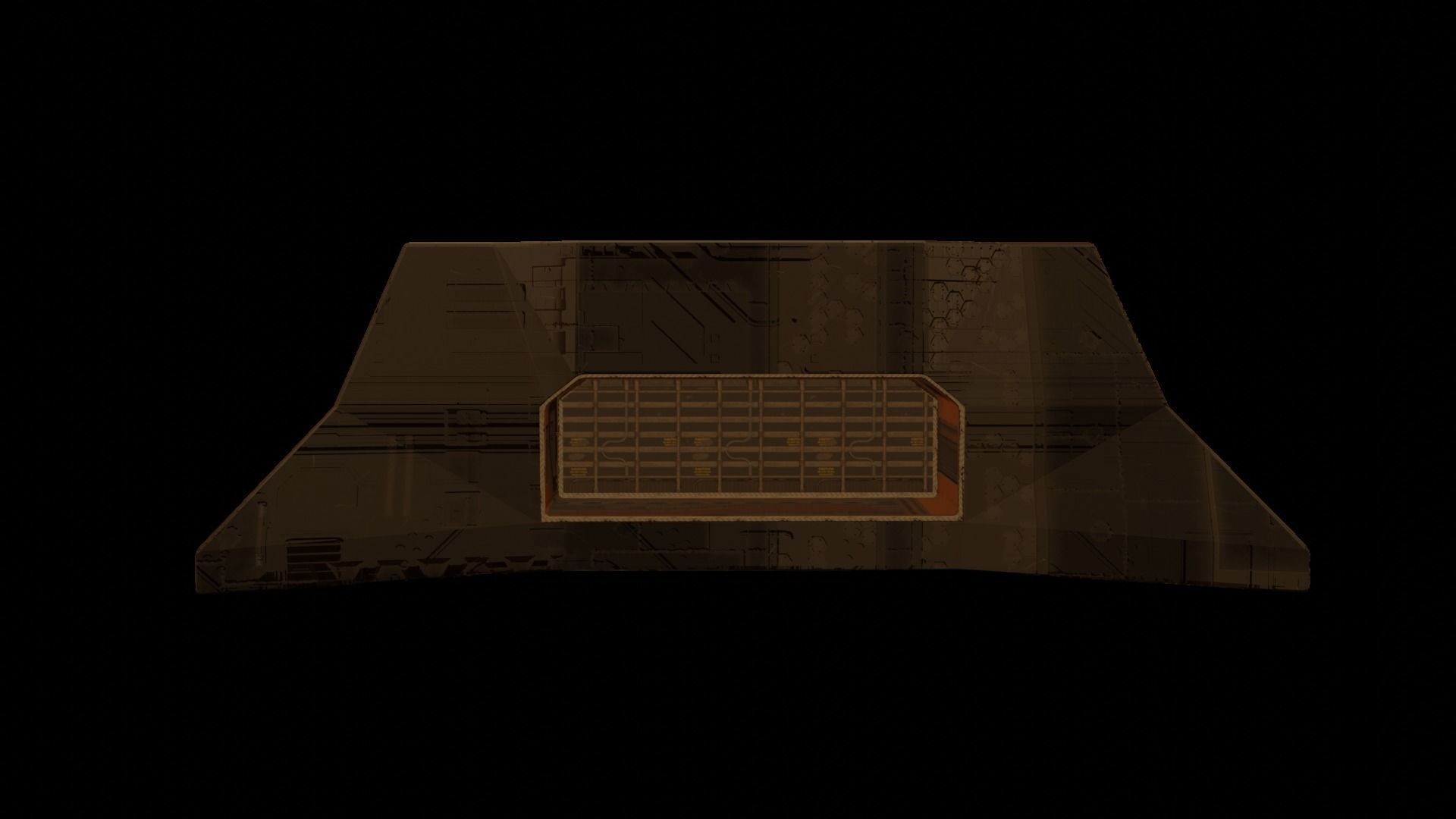 Military building ultra minimal design perfect for mobile games Low-poly 3D model_6