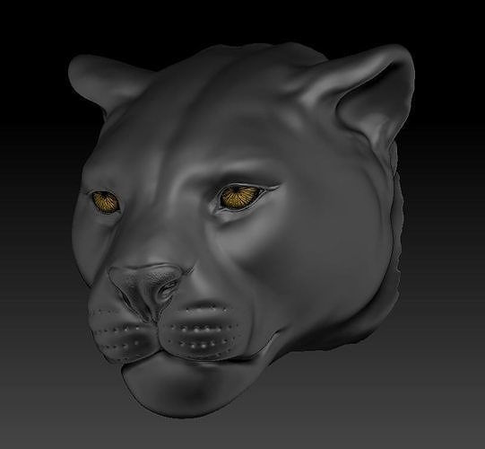 Panther head 3D model