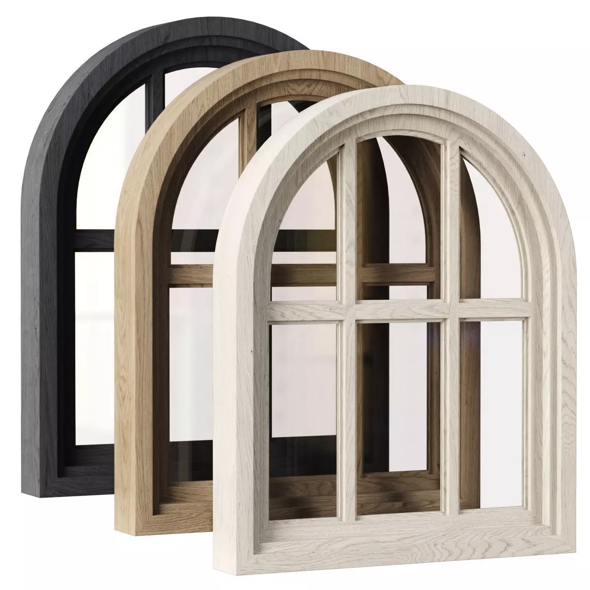 Arch Windows V3 Low-poly 3D model_0