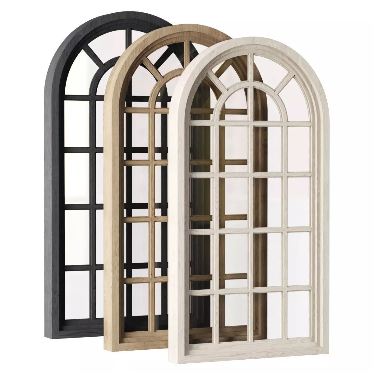 Arch Windows V5 Low-poly 3D model_0