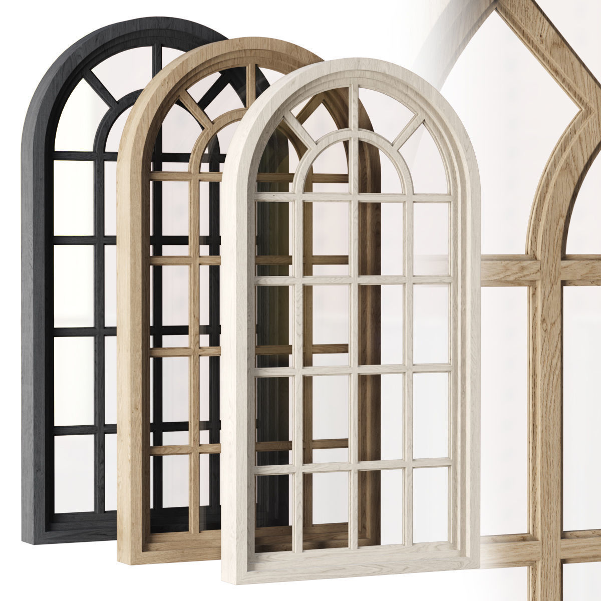 Arch Windows V5 Low-poly 3D model_5