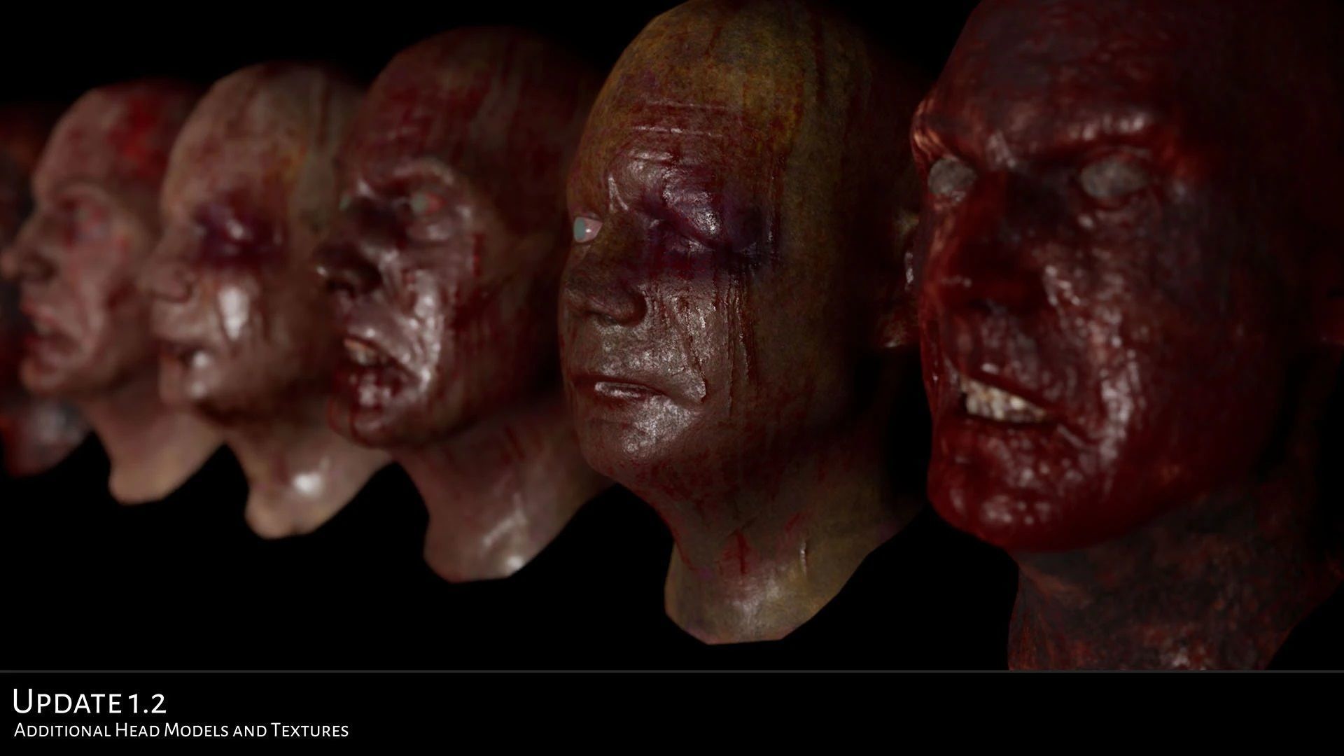 Zombies - Bloated Male-Female Twin-Pack Low-poly 3D model_6