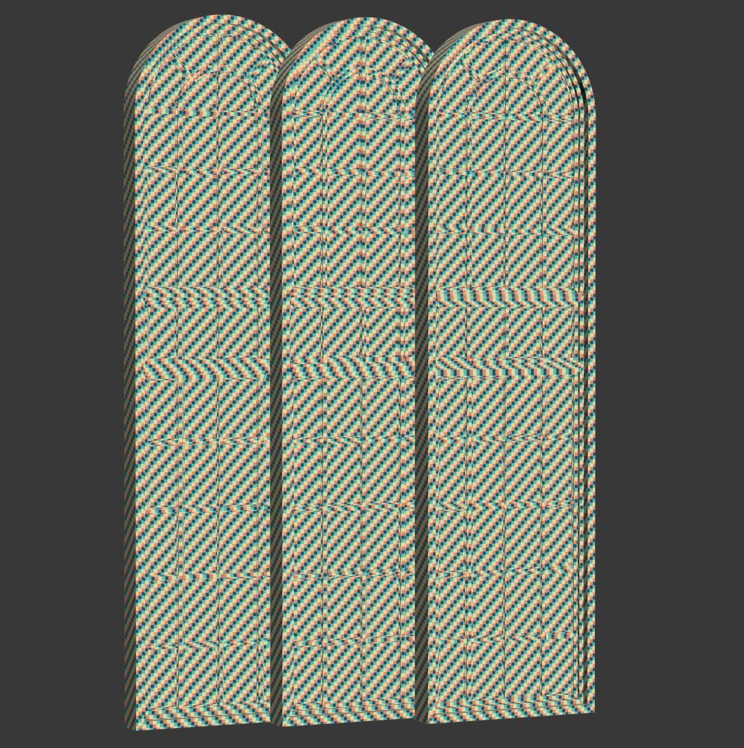 Arch Windows V6 Low-poly 3D model_6