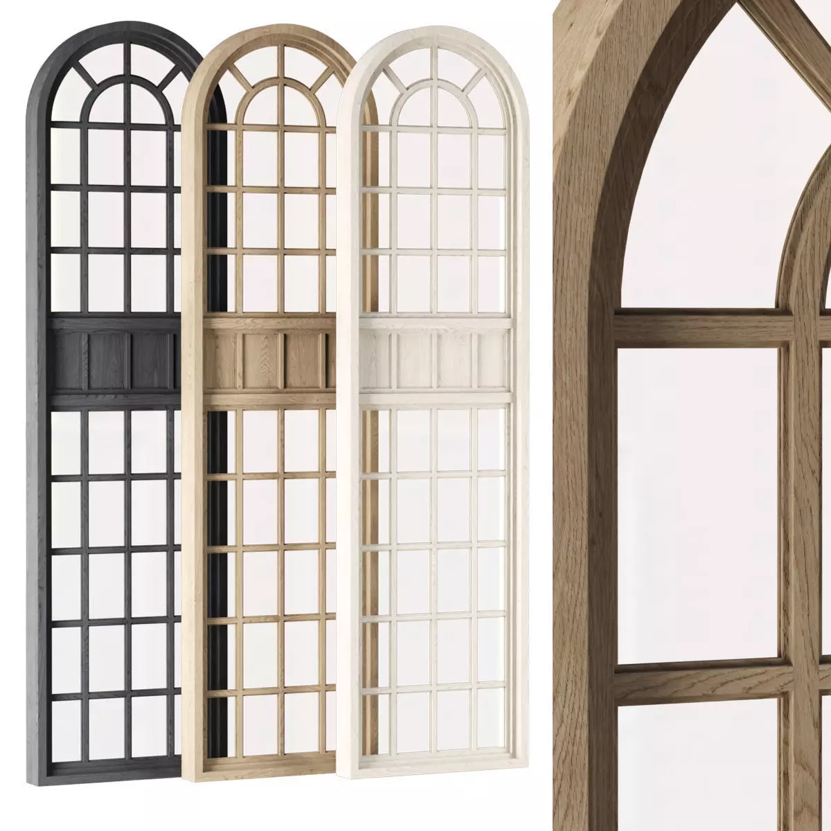 Arch Windows V6 Low-poly 3D model_0