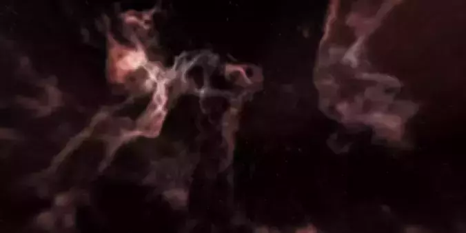HDRI Epic Panoramic Sky - 360 starfield - fire night sky 014 Low-poly 3D model
