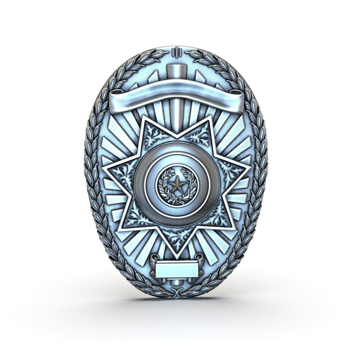 POLICE Badge 3D print model_1