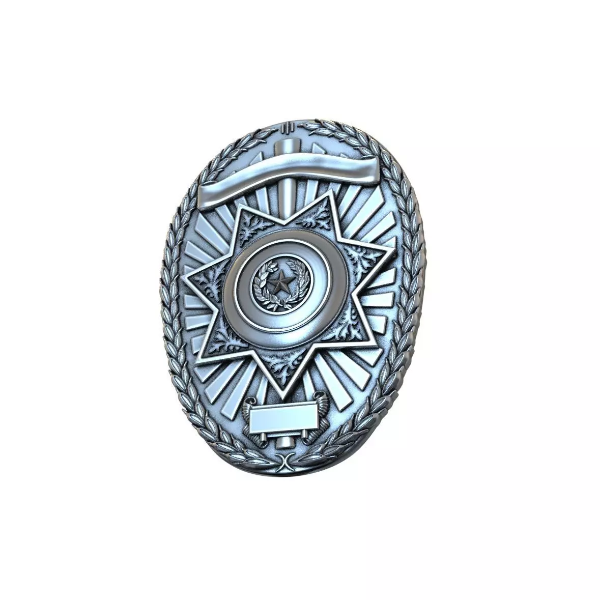 POLICE Badge 3D print model_0