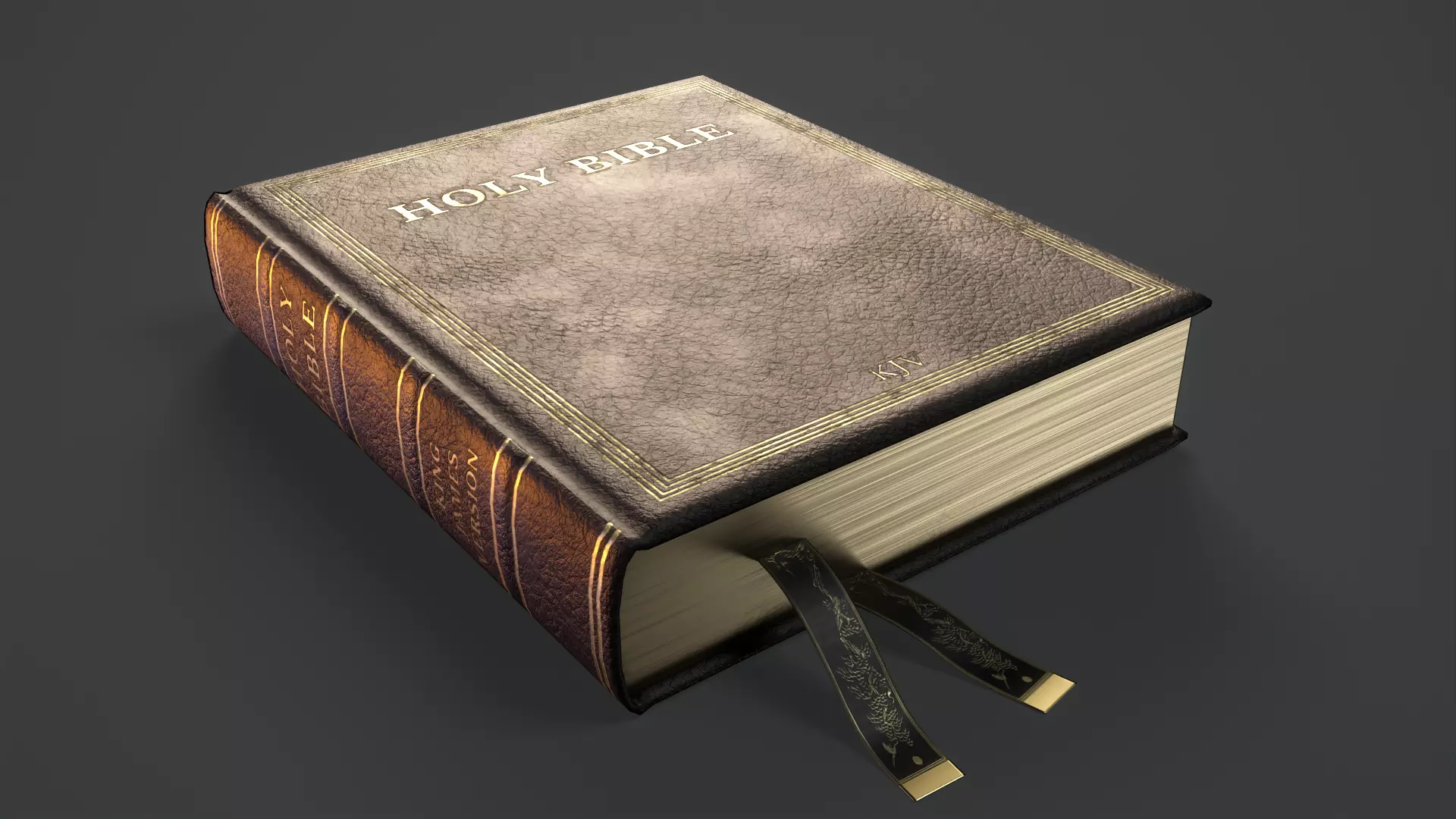 Holy Bible Low-poly 3D model_0