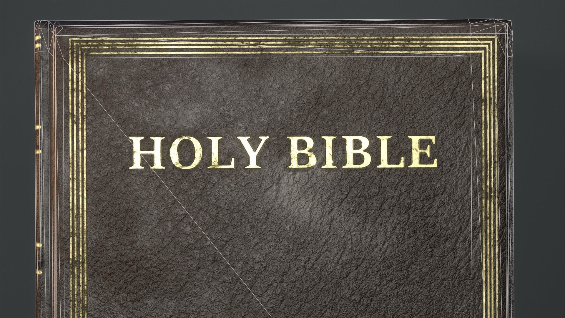 Holy Bible Low-poly 3D model_12