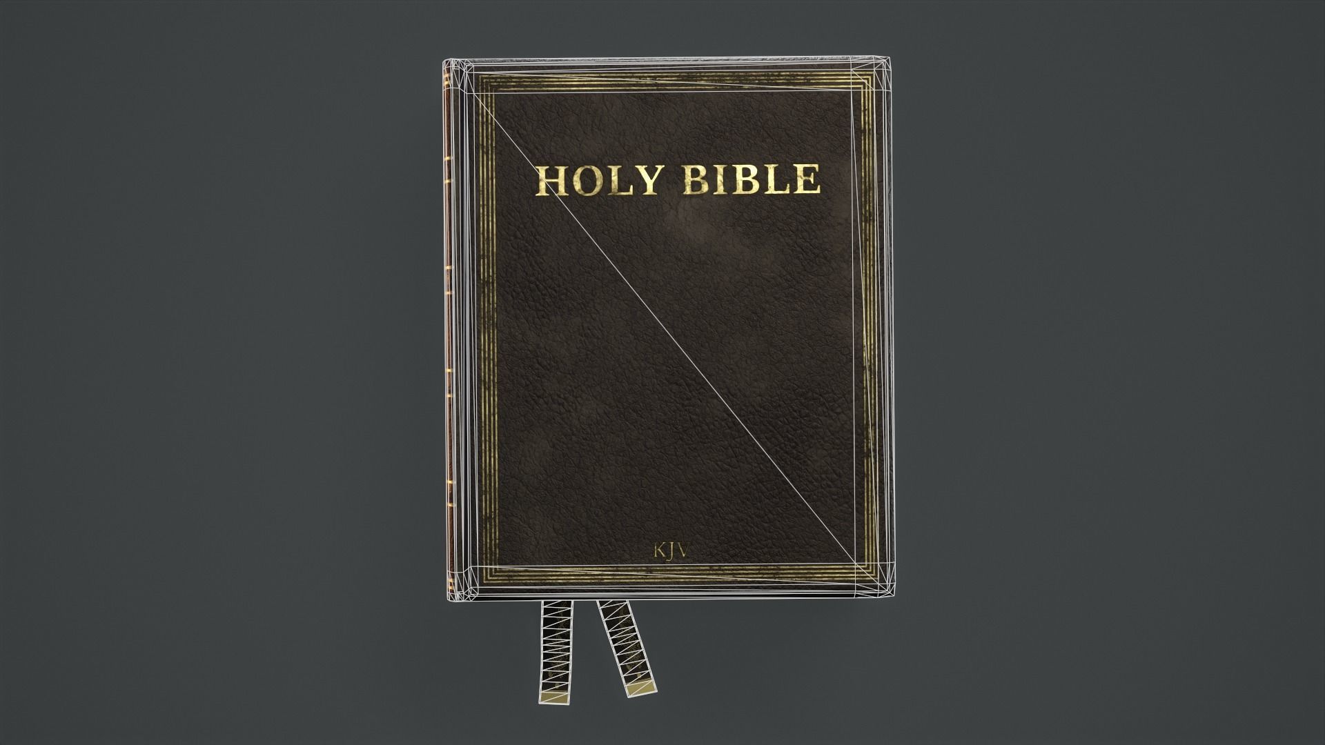 Holy Bible Low-poly 3D model_8