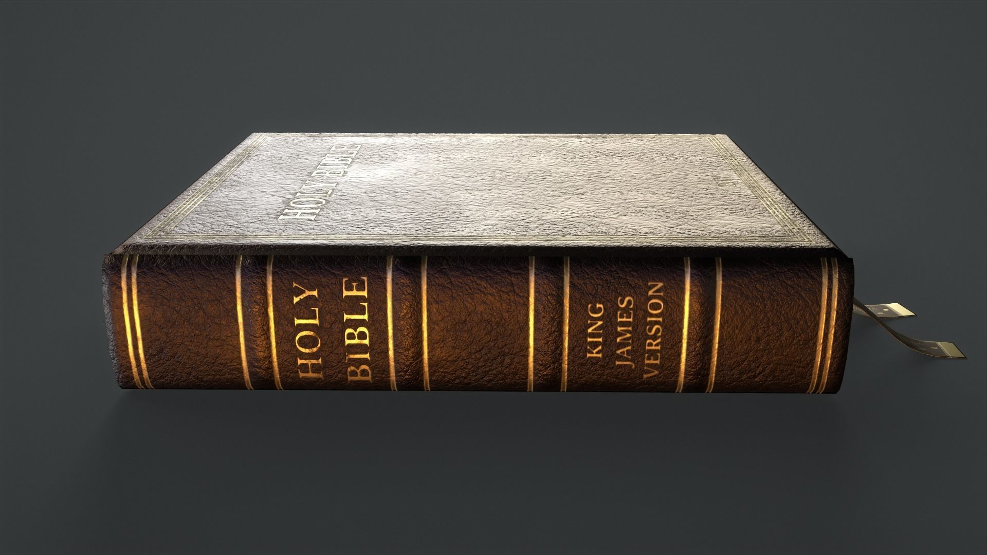Holy Bible Low-poly 3D model_3