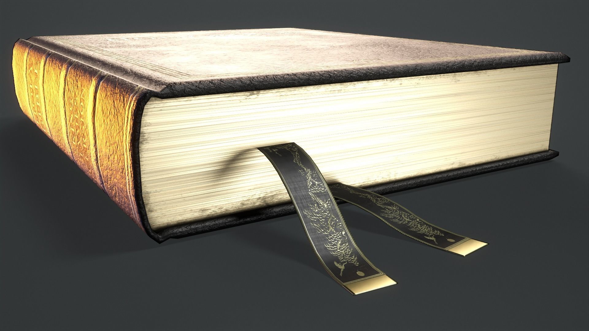 Holy Bible Low-poly 3D model_4
